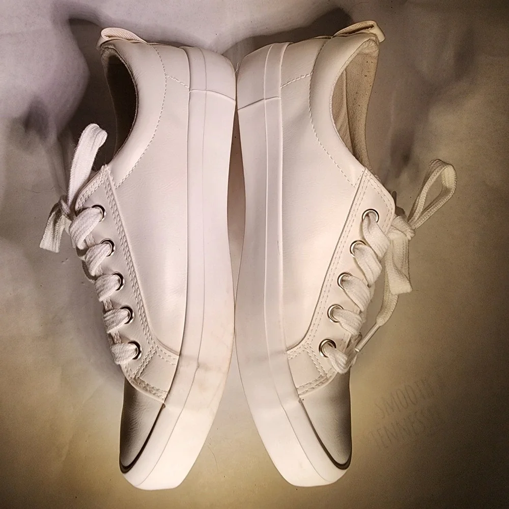Esprit White Sneakers Womens Casual Lace Up‎ Comfortable Stylish Shoes